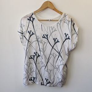 REISS FLORAL SILK TOP LARGE